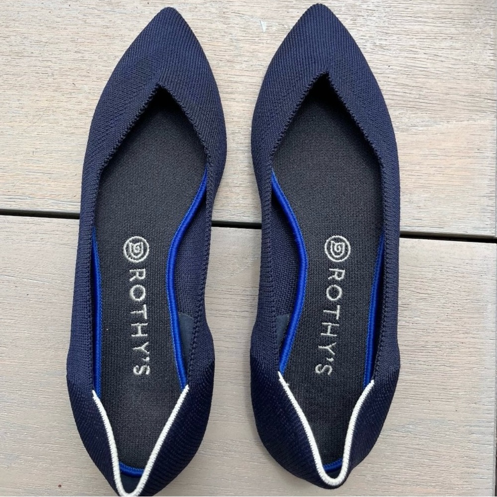 Rothy’s The Point Flat size 10 (navy)
